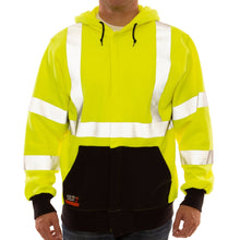 Load image into Gallery viewer, Tingley S88122 - Safety Green ANSI Class 3 Sweatshirts | Front View
