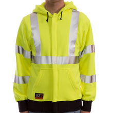 Load image into Gallery viewer, Tingley S88122 - Safety Green ANSI Class 3 Sweatshirts | Front View
