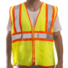 Load image into Gallery viewer, Tingley V70642 - Safety Green ANSI Class 2 Safety Vest | Front View
