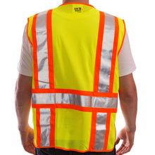 Load image into Gallery viewer, Tingley V70832 - Safety Green ANSI Class 2 Safety Vest | Back View
