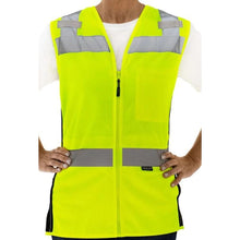 Load image into Gallery viewer, Tingley V73732 – Safety Green Womens Safety Vest | Front View 
