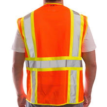 Load image into Gallery viewer, Tingley V73859 - Safety Orange Surveyor Safety Vest | Back View
