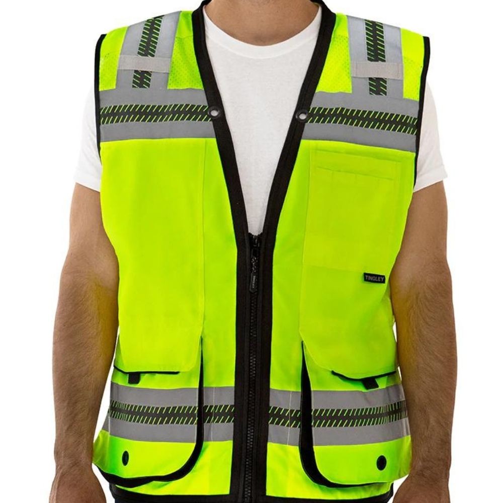 Tingley V73862 – Safety Green Surveyor Safety Vest | Front View 