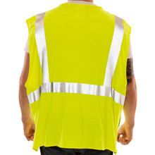 Load image into Gallery viewer, Tingley V81522 - Safety Green FR Safety Vest | Back View
