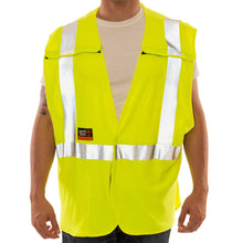 Load image into Gallery viewer, Tingley V81522 - Safety Green FR Safety Vest | Front View
