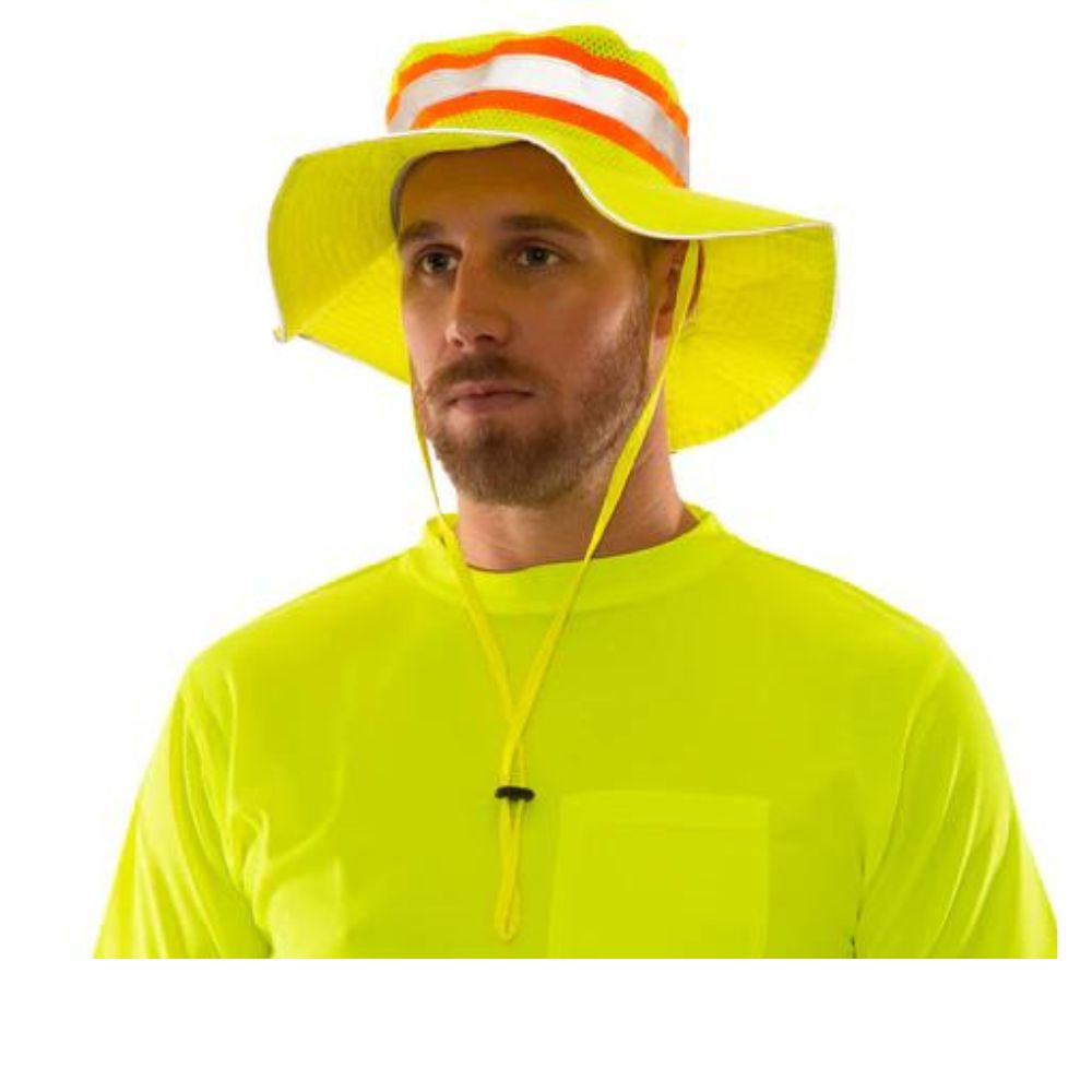 Tingley H73222 – Safety Green Bucket/Ranger Hat | Front View    